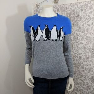 talbots penguin sweater
